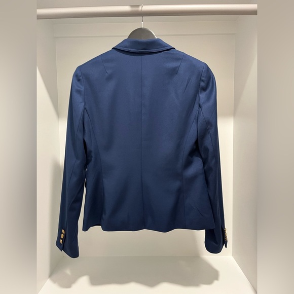 Banana Republic Factory Blazer in Navy with shiny gold buttons lined vintage 4 - Picture 4 of 12